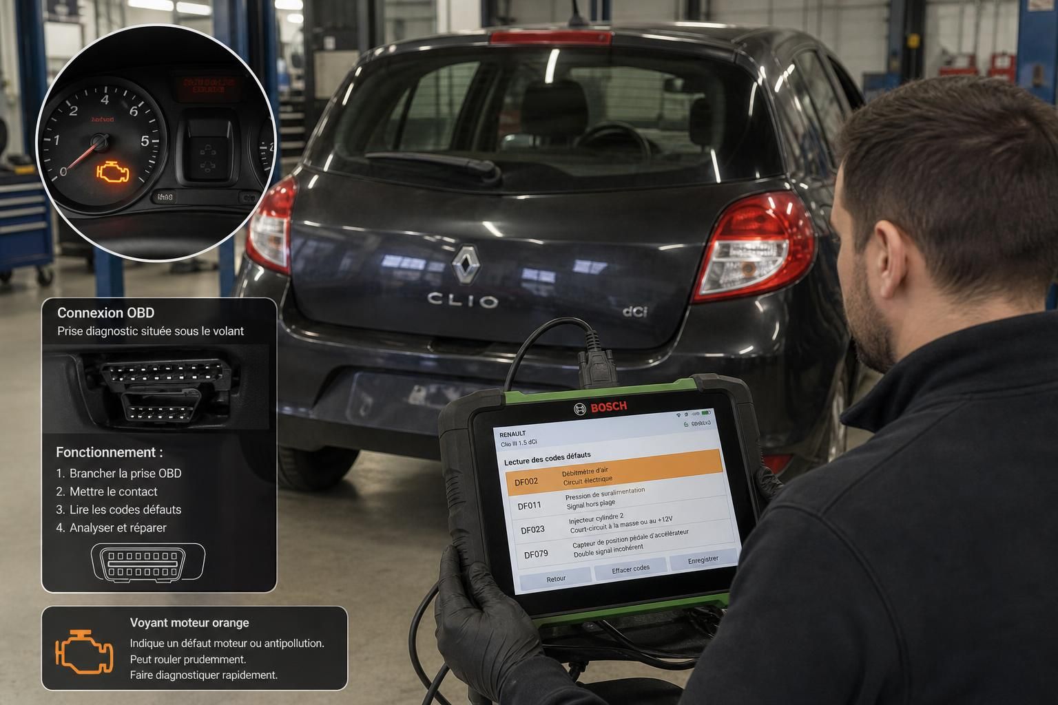 découvrez les causes les plus courantes du voyant orange allumé sur votre clio 3 et comment y remédier pour assurer le bon fonctionnement de votre véhicule.