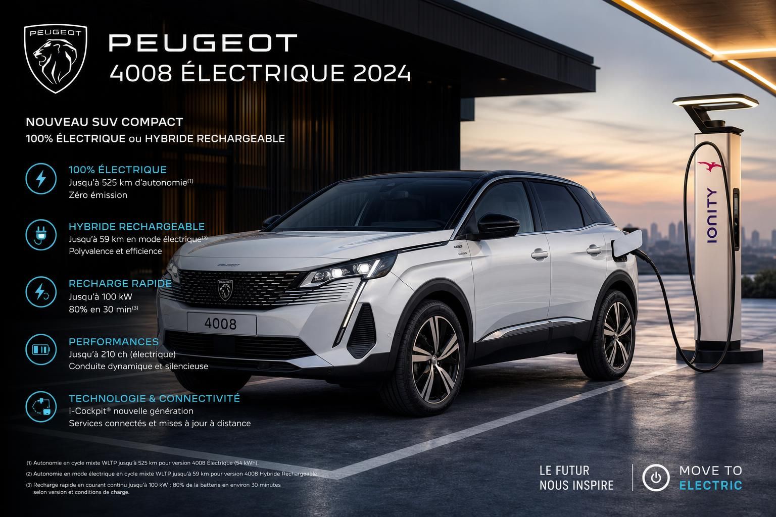 découvrez les innovations technologiques de la peugeot 4008 version 2024, alliant design moderne et performances avancées pour une expérience de conduite optimale.