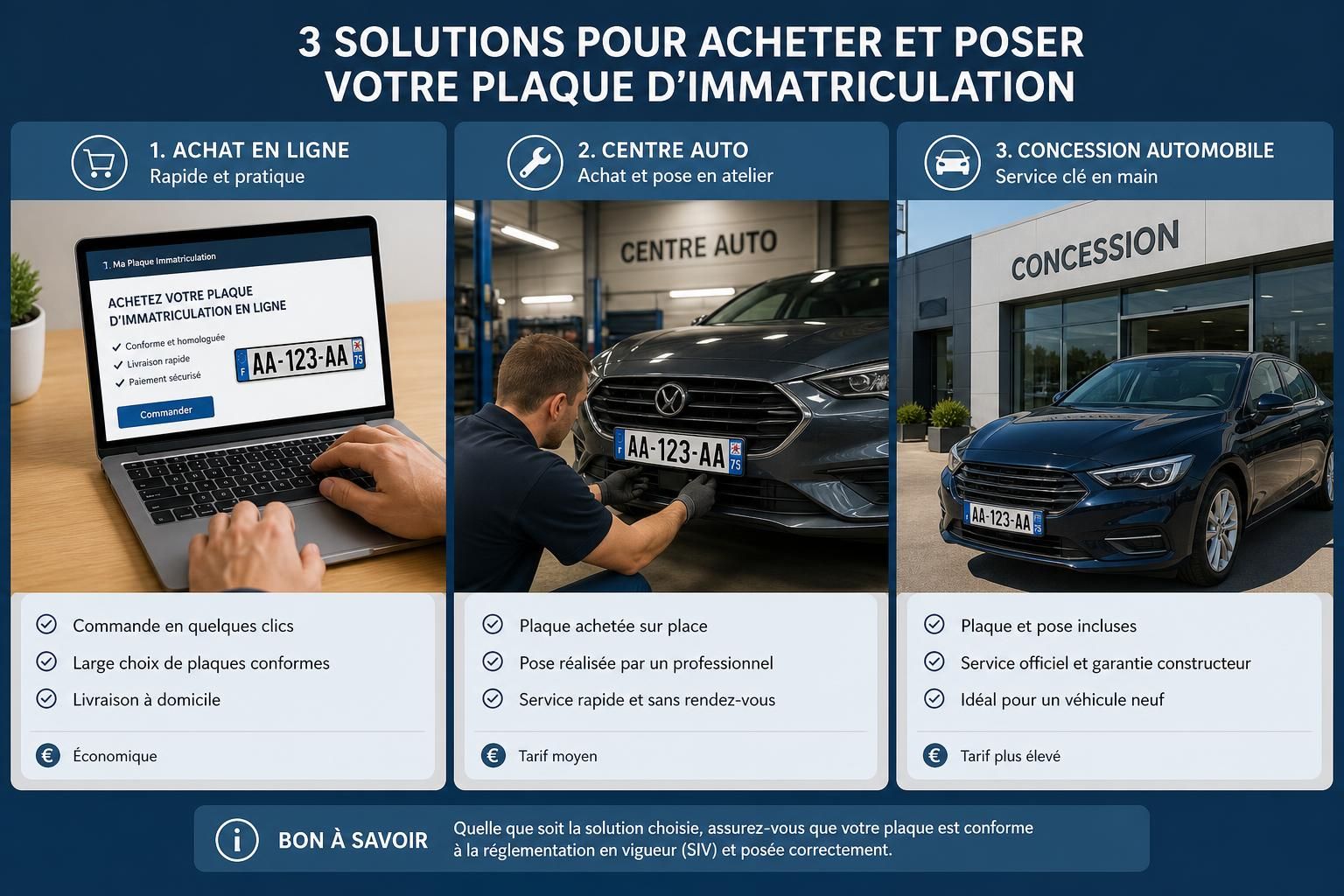 dĂ©couvrez le prix d'une plaque d'immatriculation en 2026, les facteurs qui influencent son coĂ»t et les dĂ©marches Ă suivre pour lâobtenir facilement.