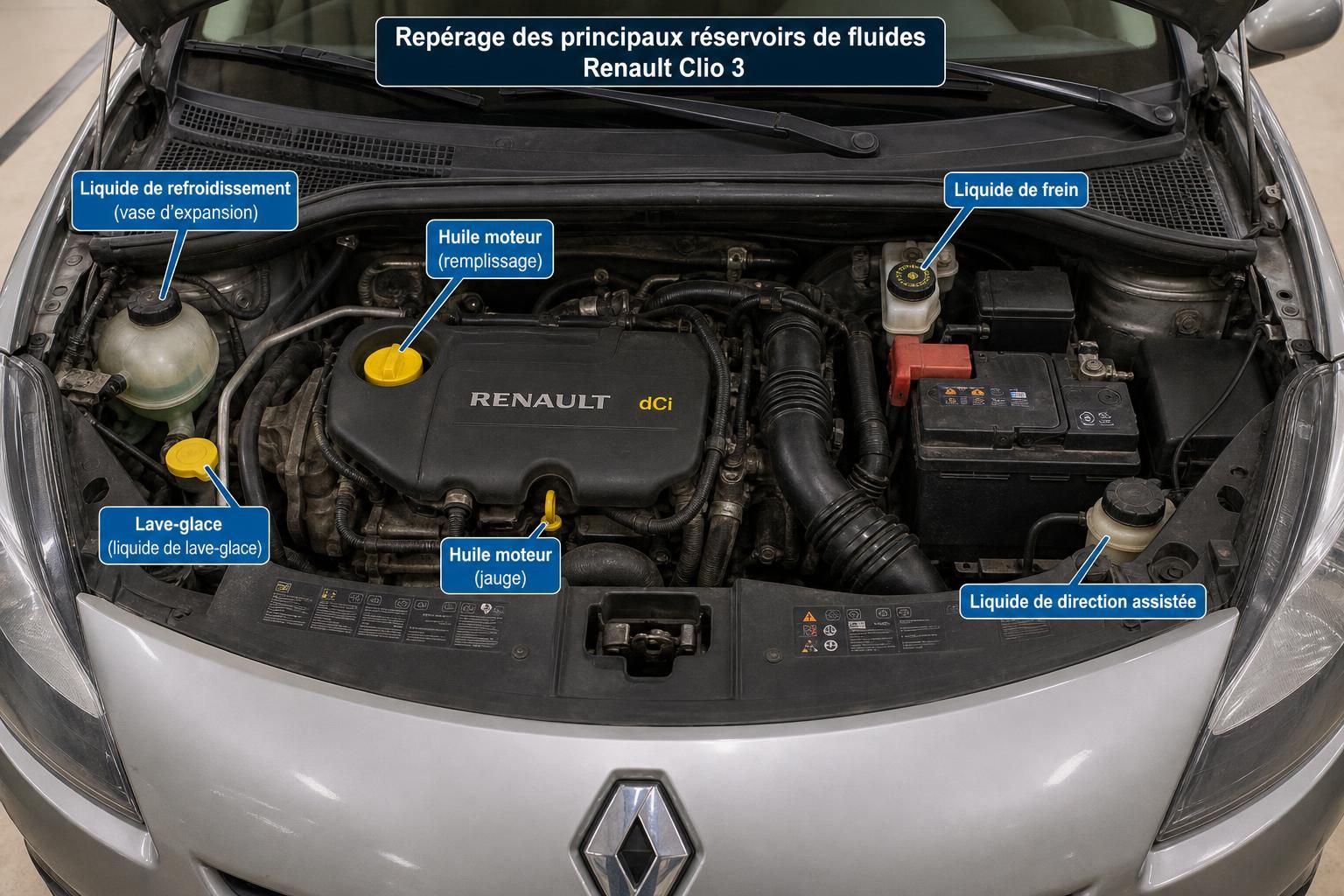 découvrez comment vérifier facilement et faire le plein des niveaux essentiels sur votre renault clio 3 pour assurer son bon fonctionnement et prolonger sa durée de vie.